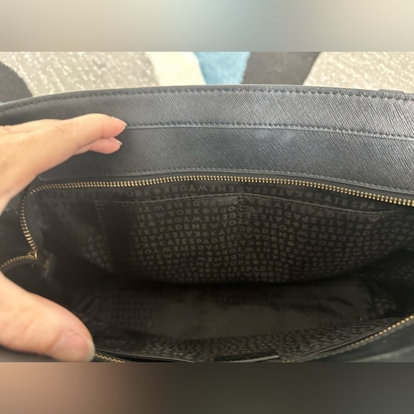 Kate Spade Black Leather Saffiano Tote Shoulder Bag - Picture 4 of 4